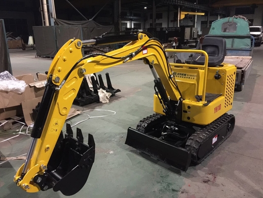 Küçük İş Alanı 950kgs için SJ10 Mini Ekskavatör Makinesi Çift Silindir Mini Paletli Ekskavatör