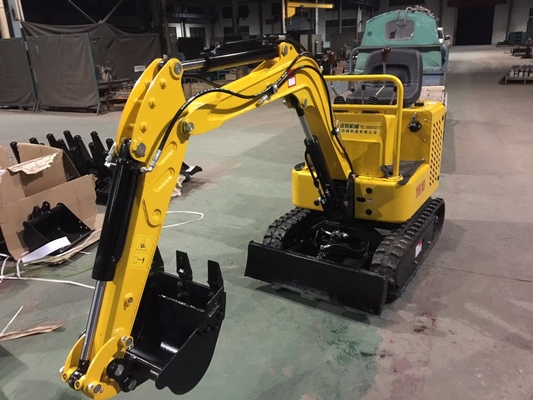 Küçük İş Alanı 950kgs için SJ10 Mini Ekskavatör Makinesi Çift Silindir Mini Paletli Ekskavatör