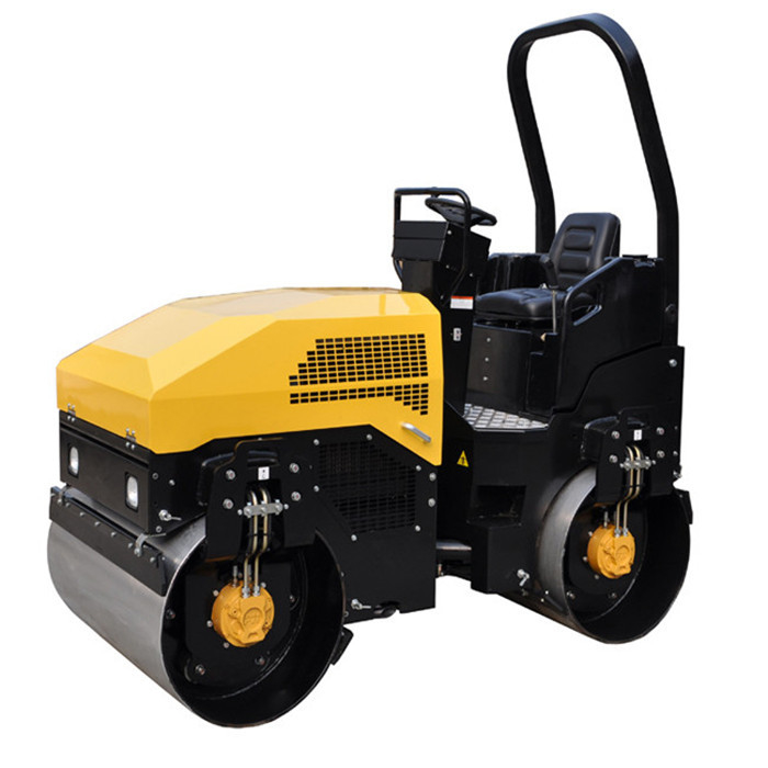3T Sürücü Mini Rulo Kompaktör Perkins Motor Poclain Motor ve Sauer Pump 1.5ton