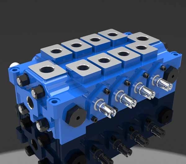 John Deere için HCD Çoklu Yön Kontrol Vanası Hızı Akış 55L / dk birleştirin